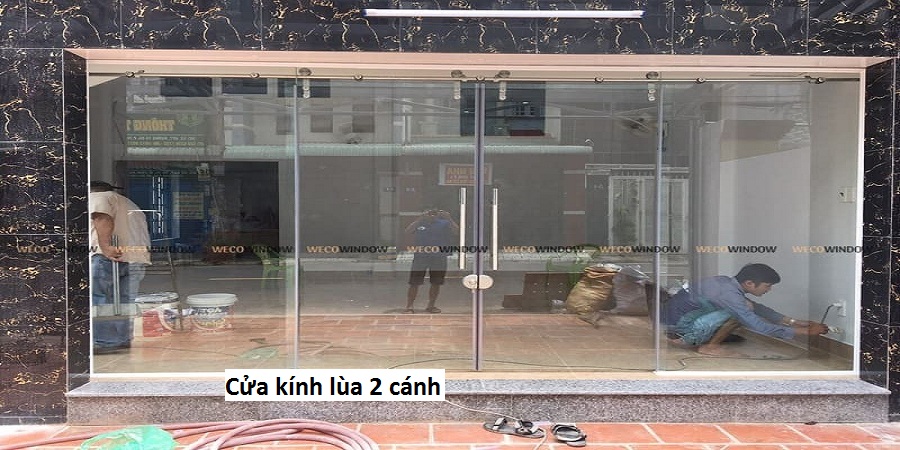 Cửa kính lùa 2 cánh