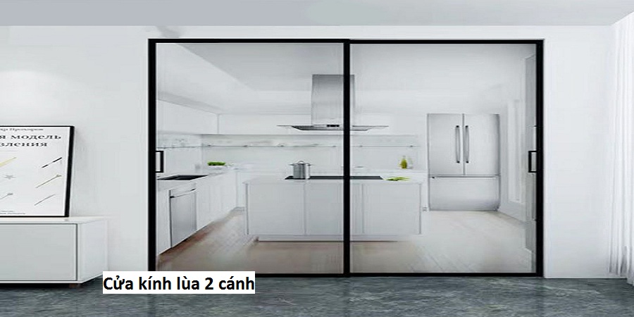 Cửa kính lùa 2 cánh