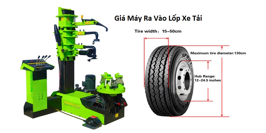 Giá Máy Ra Vào Lốp Xe Tải