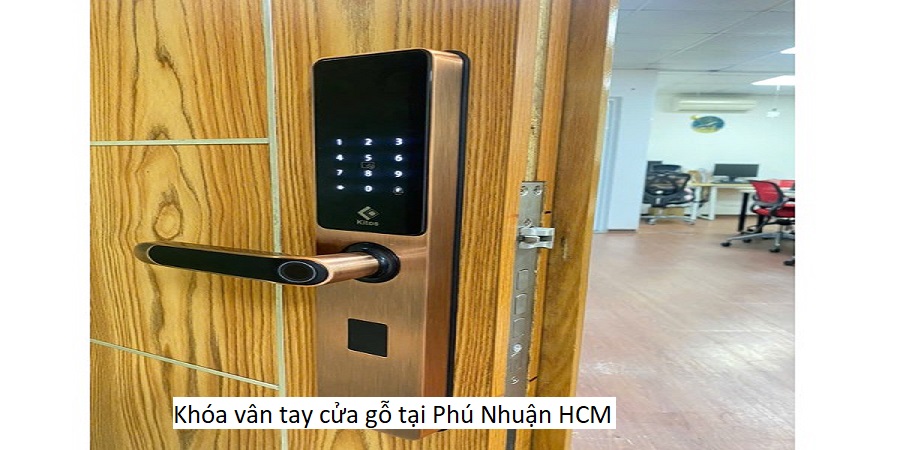 Khóa vân tay cửa gỗ tại Phú Nhuận HCM
